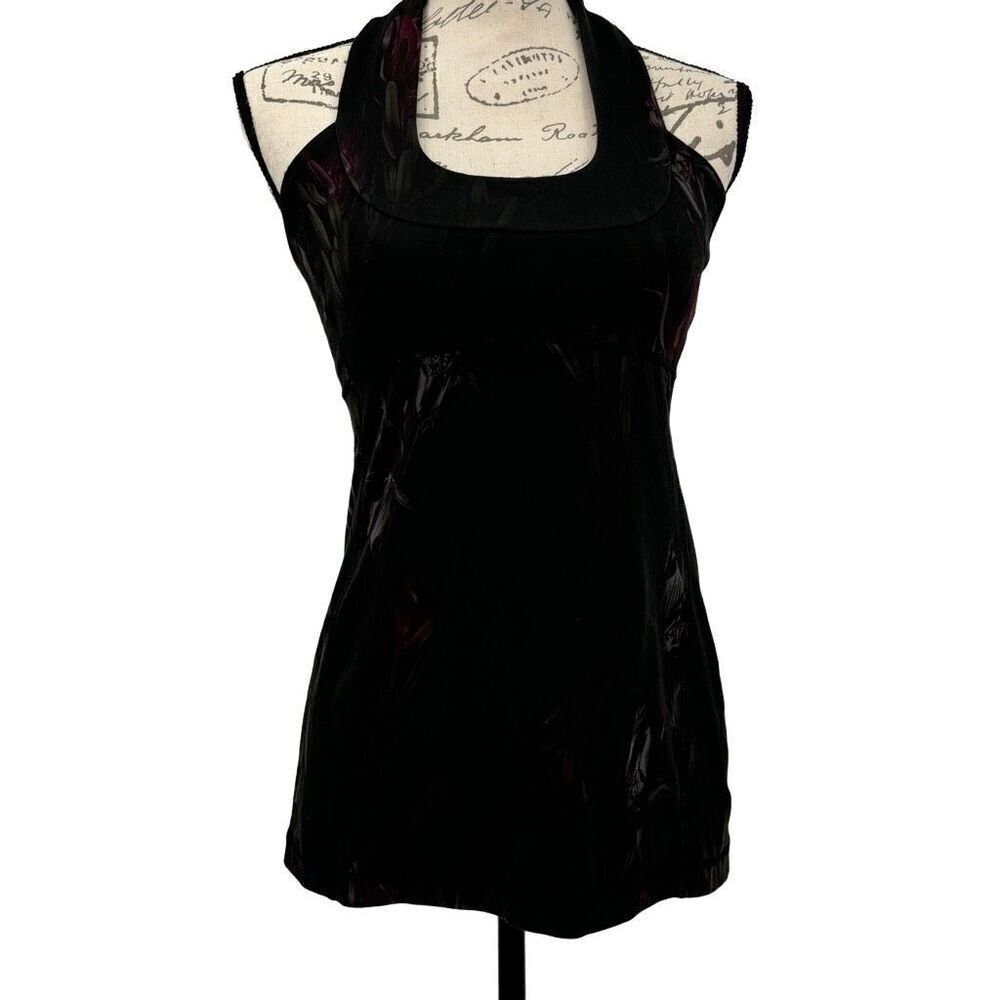 Lululemon Scoop Neck Tank Midnight Iris Multi /‎ Black See Measurements - Picture 3 of 11